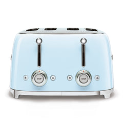 Smeg 4-Slot Wide Toaster 50's Style Aesthetic - Pastel Blue