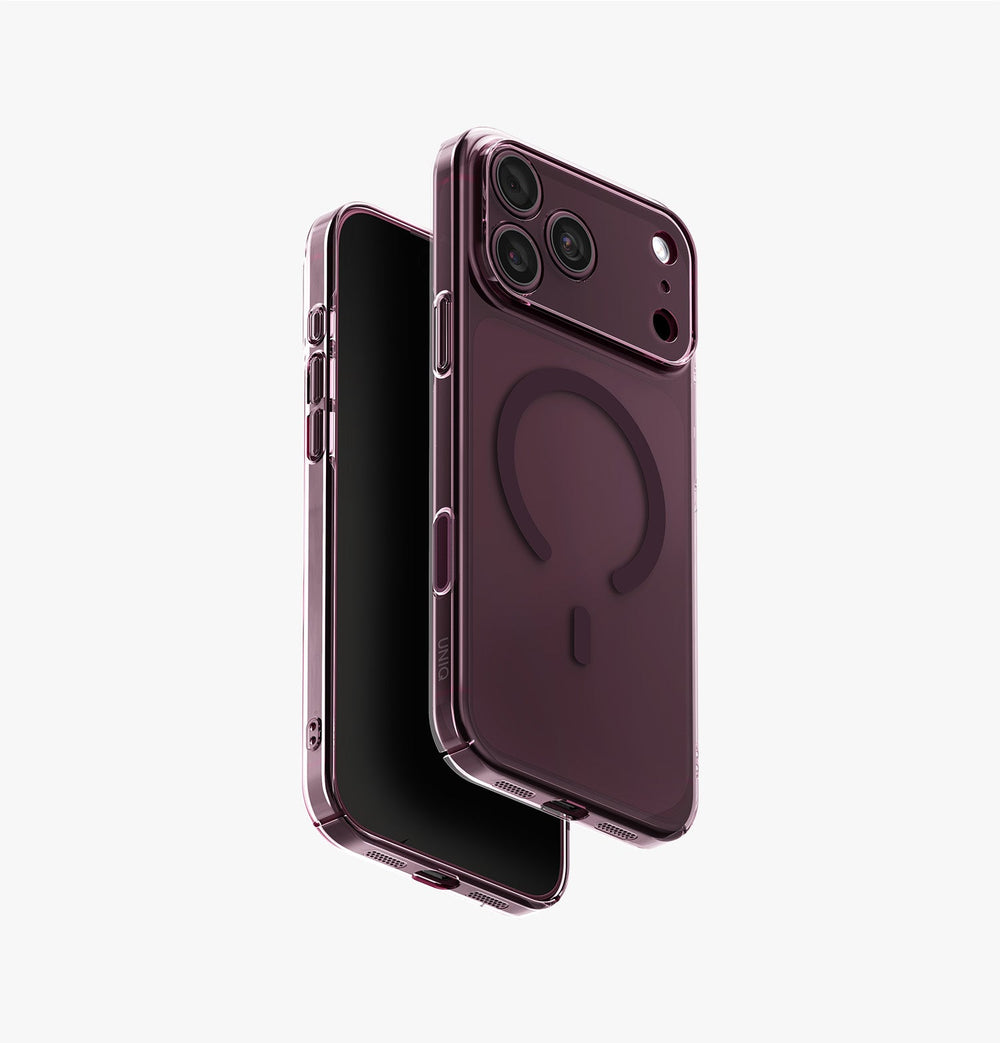 UNIQ AirSuit 1.3mm Slim MagClick iPhone 18 Pro Max Case – Glossy Burgundy - image 1