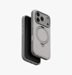 UNIQ Elix 360 Kickstand Leather iPhone 18 Pro Case – Cloud Stone - image 1