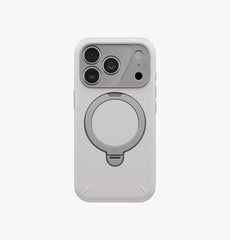 UNIQ Elix 360 Kickstand Leather iPhone 18 Pro Case – Cloud Stone - image 2