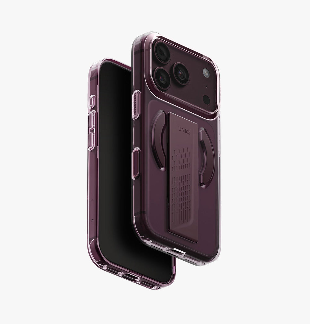 UNIQ Heldro Air MagClick Grip iPhone 18 Pro Case – Velvet Burgundy - image 1