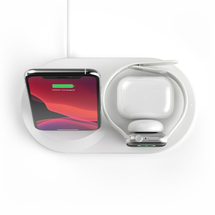 Belkin 3‑in‑1 Wireless Charging Dock - White