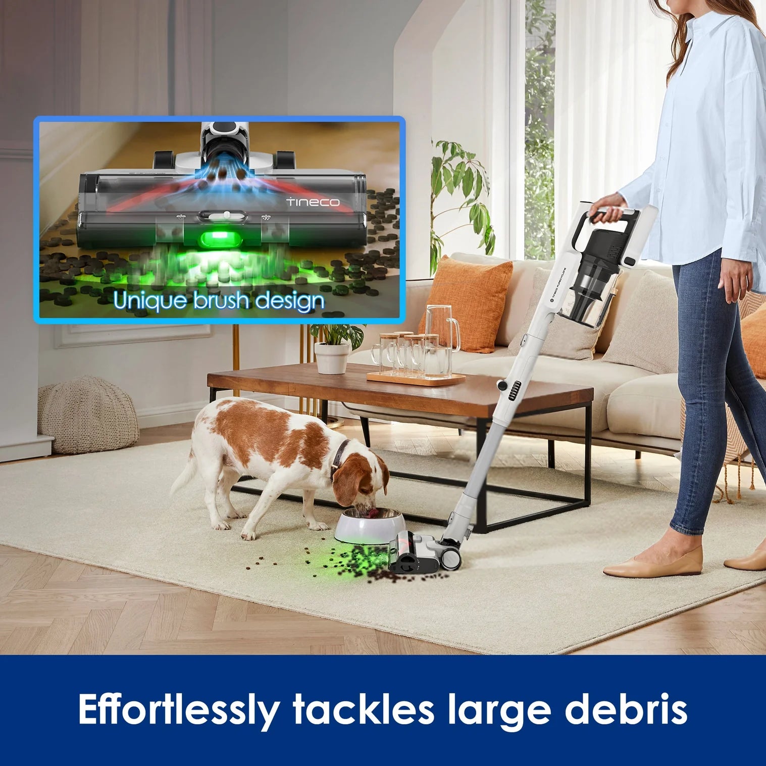 Tineco A50S Cordless Stick Vacuum , 500 W