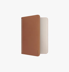 UNIQ Belmont Find My Vegan Leather Passport Holder - Brown