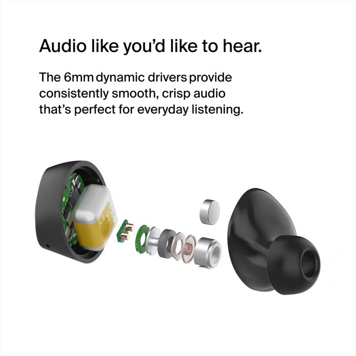 BELKIN SOUNDFORM BOLT TRUE WIRELESS EARBUDS - Black