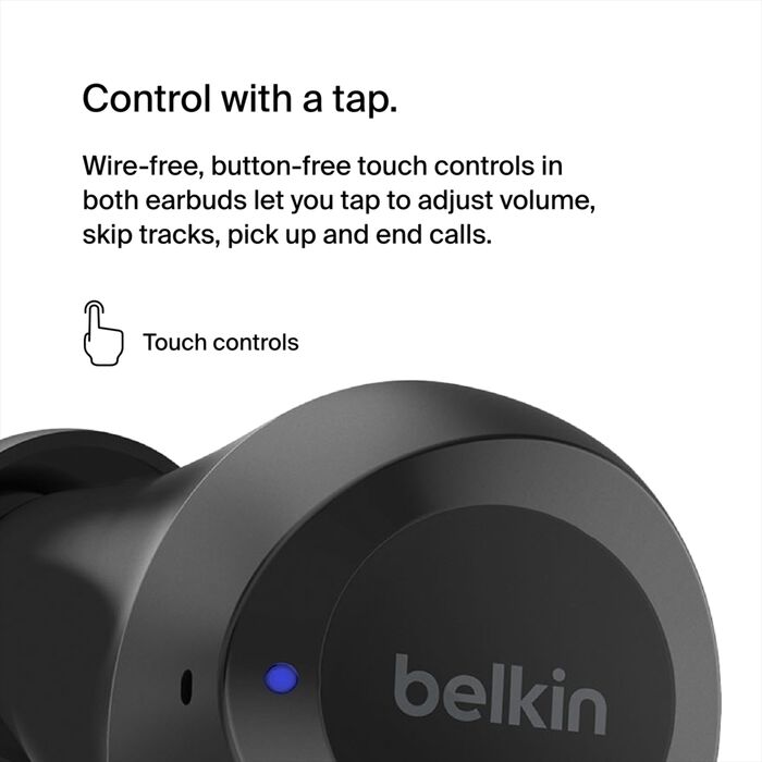 BELKIN SOUNDFORM BOLT TRUE WIRELESS EARBUDS - Black