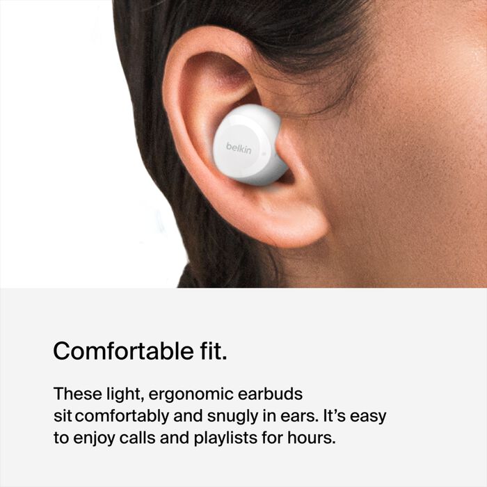 BELKIN SOUNDFORM BOLT TRUE WIRELESS EARBUDS - White