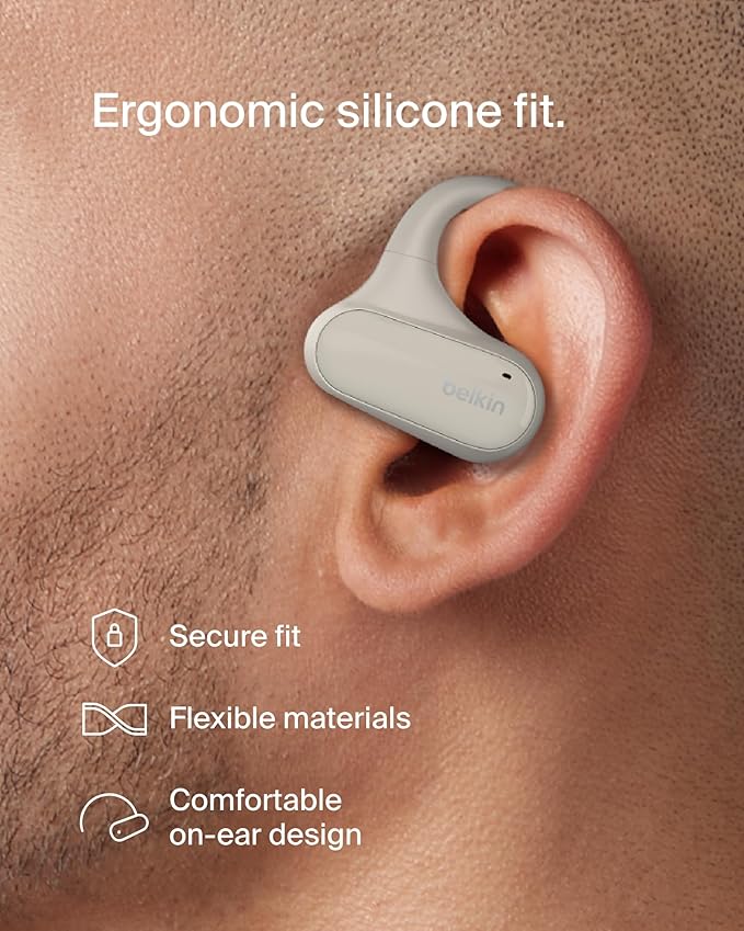 BELKIN SOUNDFORM BREEZE OPEN EAR TRUE WIRELESS EARBUDS - Sand