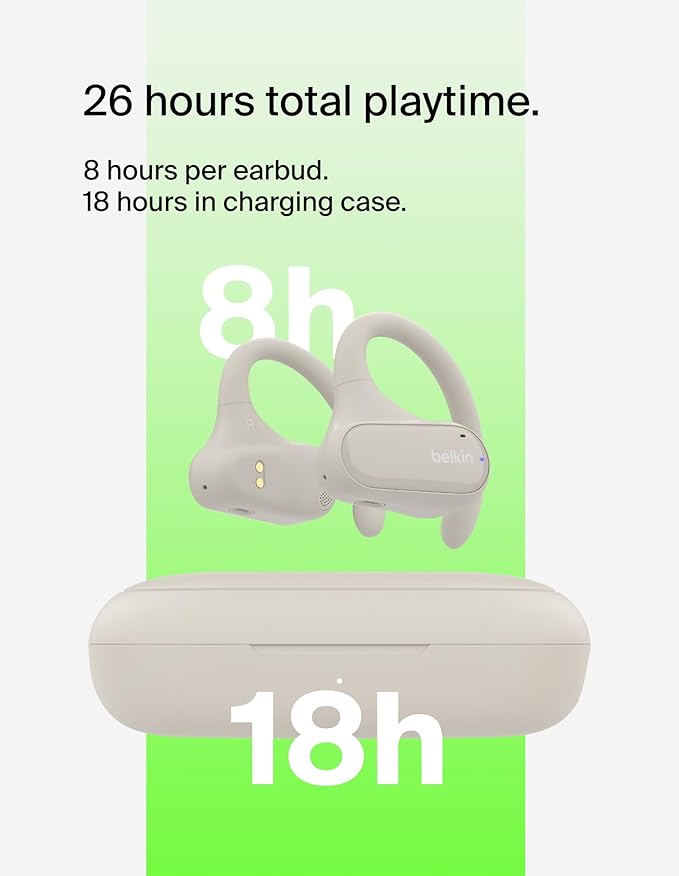 BELKIN SOUNDFORM BREEZE OPEN EAR TRUE WIRELESS EARBUDS - Sand