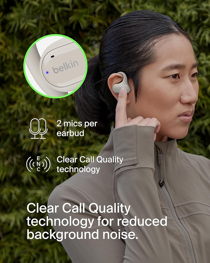 BELKIN SOUNDFORM BREEZE OPEN EAR TRUE WIRELESS EARBUDS - Sand