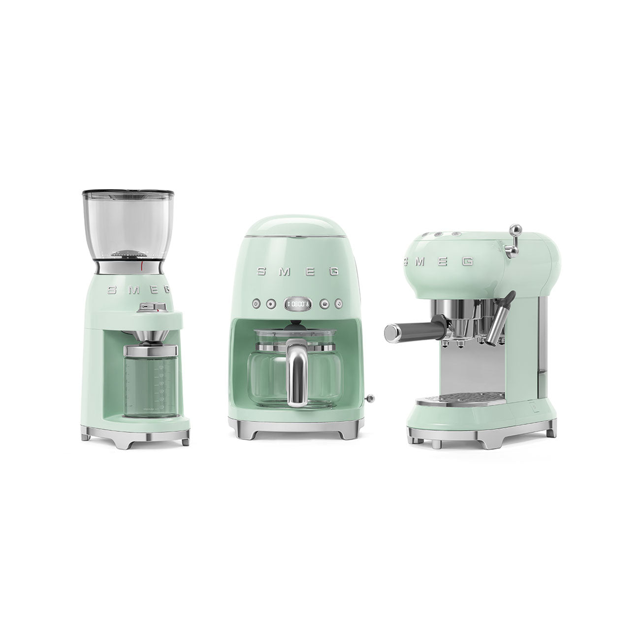 Smeg Coffee Grinder - Pastel Green