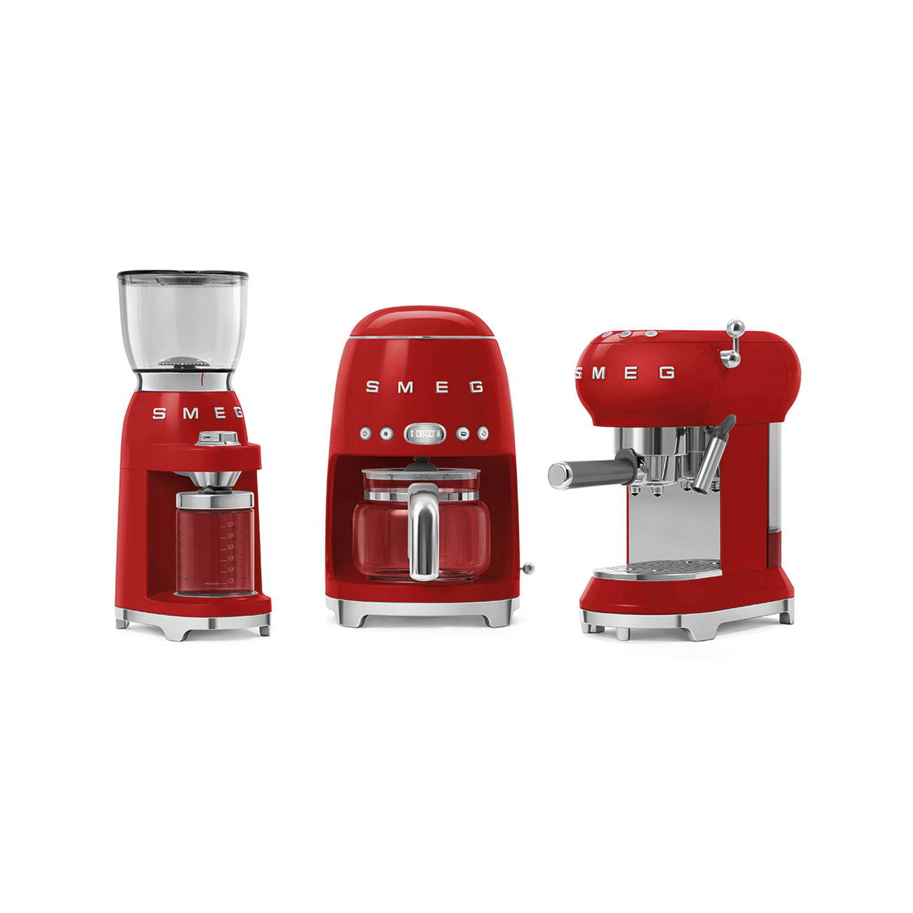 Smeg Coffee Grinder - Red