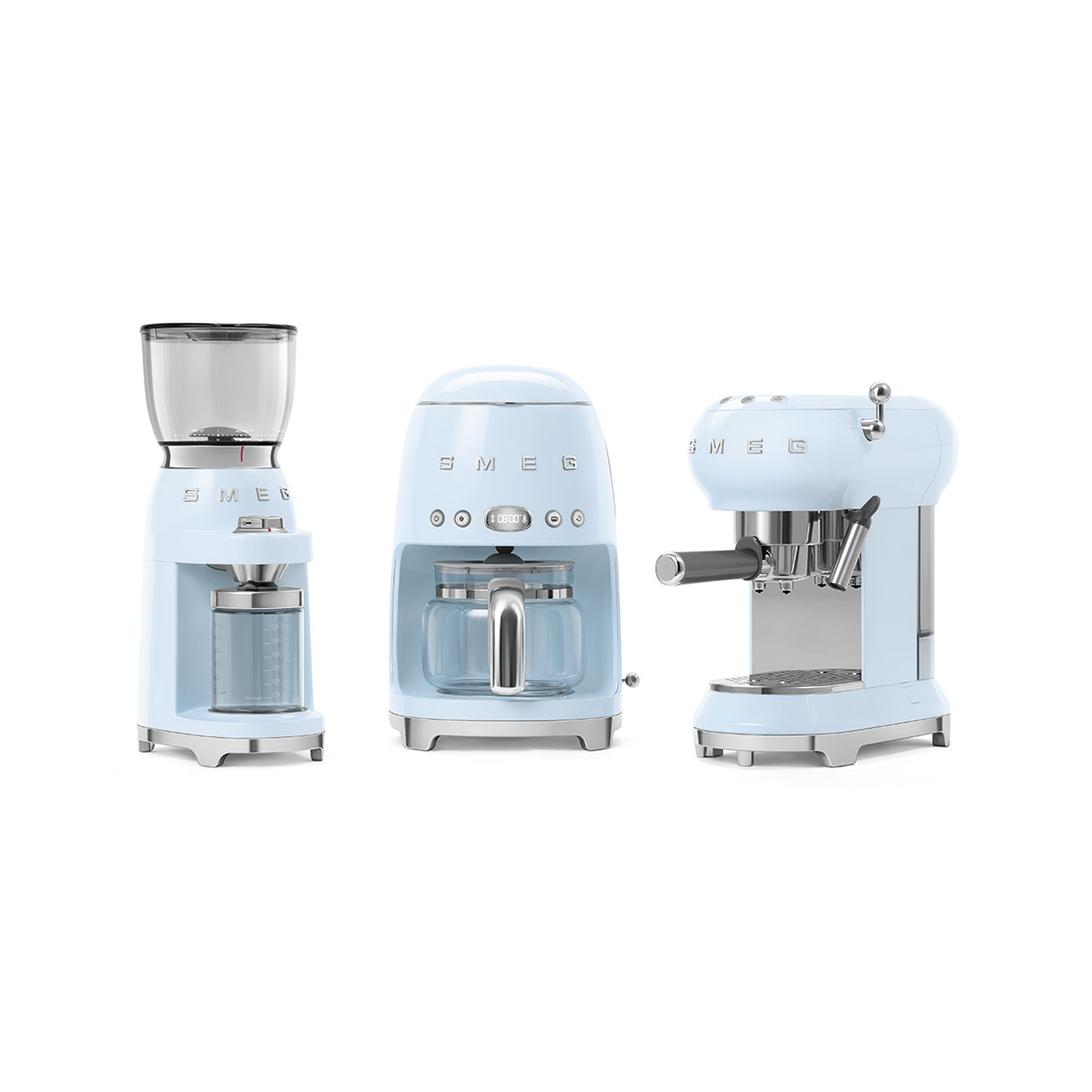 Smeg Coffee Grinder - Pastel Blue