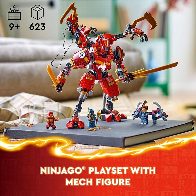 LEGO NINJAGO Kai’s Ninja Climber Mech Adventure , Ages 9+