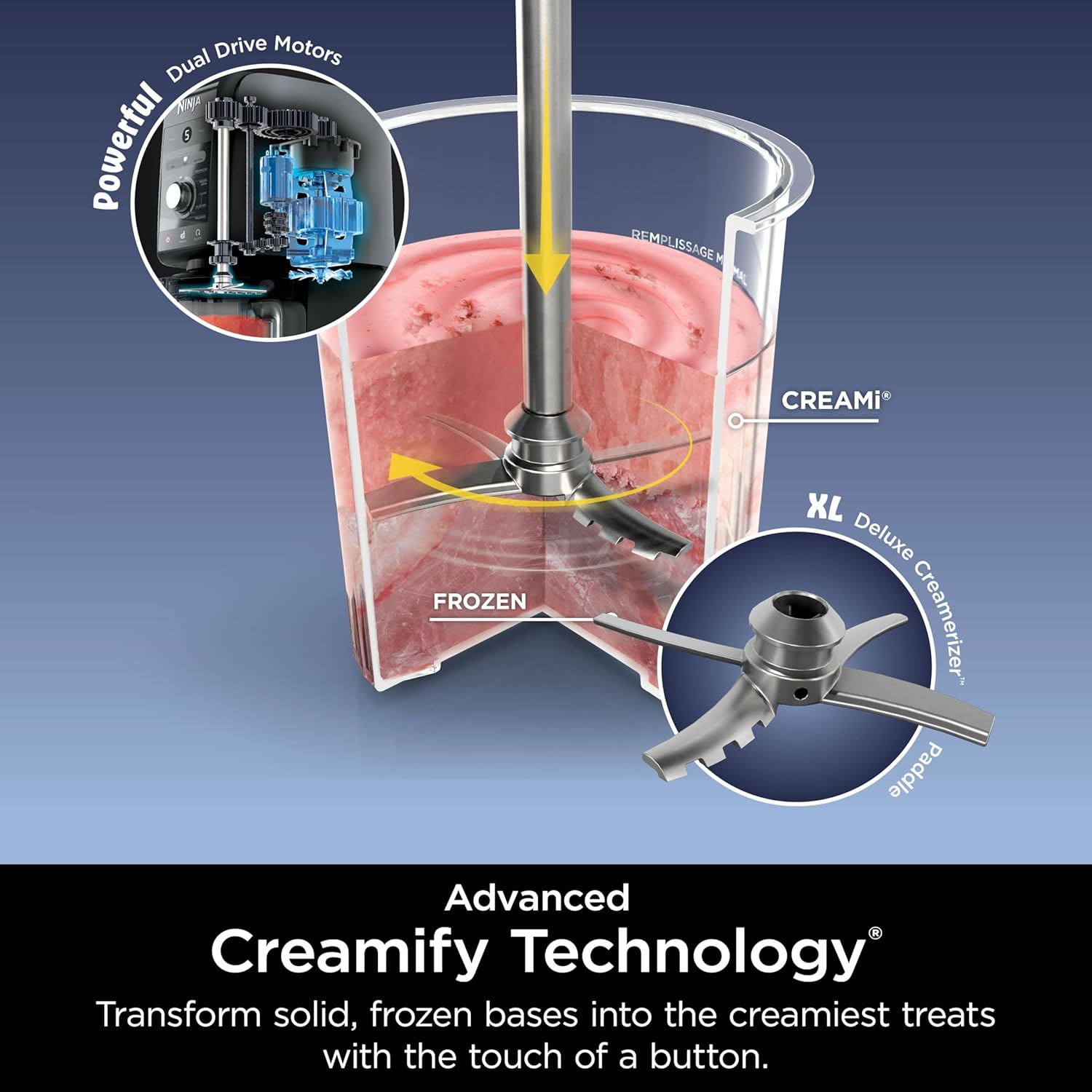 Ninja CREAMi Deluxe 10-in-1 Ice Cream and Frozen Drink Maker