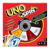 UNO Spin JGR00 – Card Game with Spinning Wheel for Family Game Night