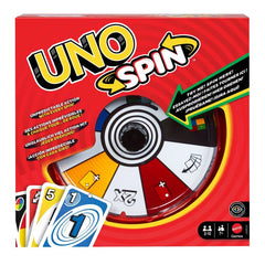 UNO Spin JGR00 – Card Game with Spinning Wheel for Family Game Night