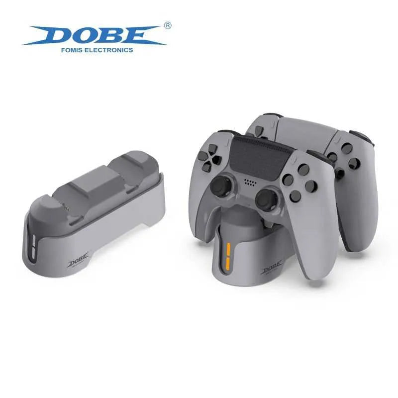 DOBE TP5 1501S For PS5 / PS5 DualSense Edge Controller Charging Stand Dual - Gray