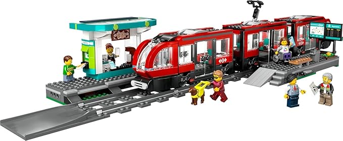 LEGO City Downtown Streetcar and Station Train Set , Ages 7+