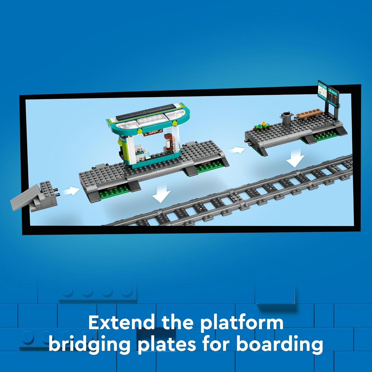 LEGO City Downtown Streetcar and Station Train Set , Ages 7+