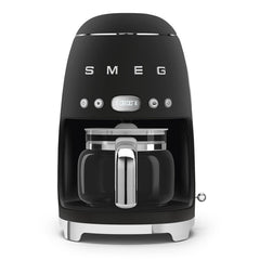 Smeg Drip Coffee Machine 50's Style Aesthetic - Black Matt