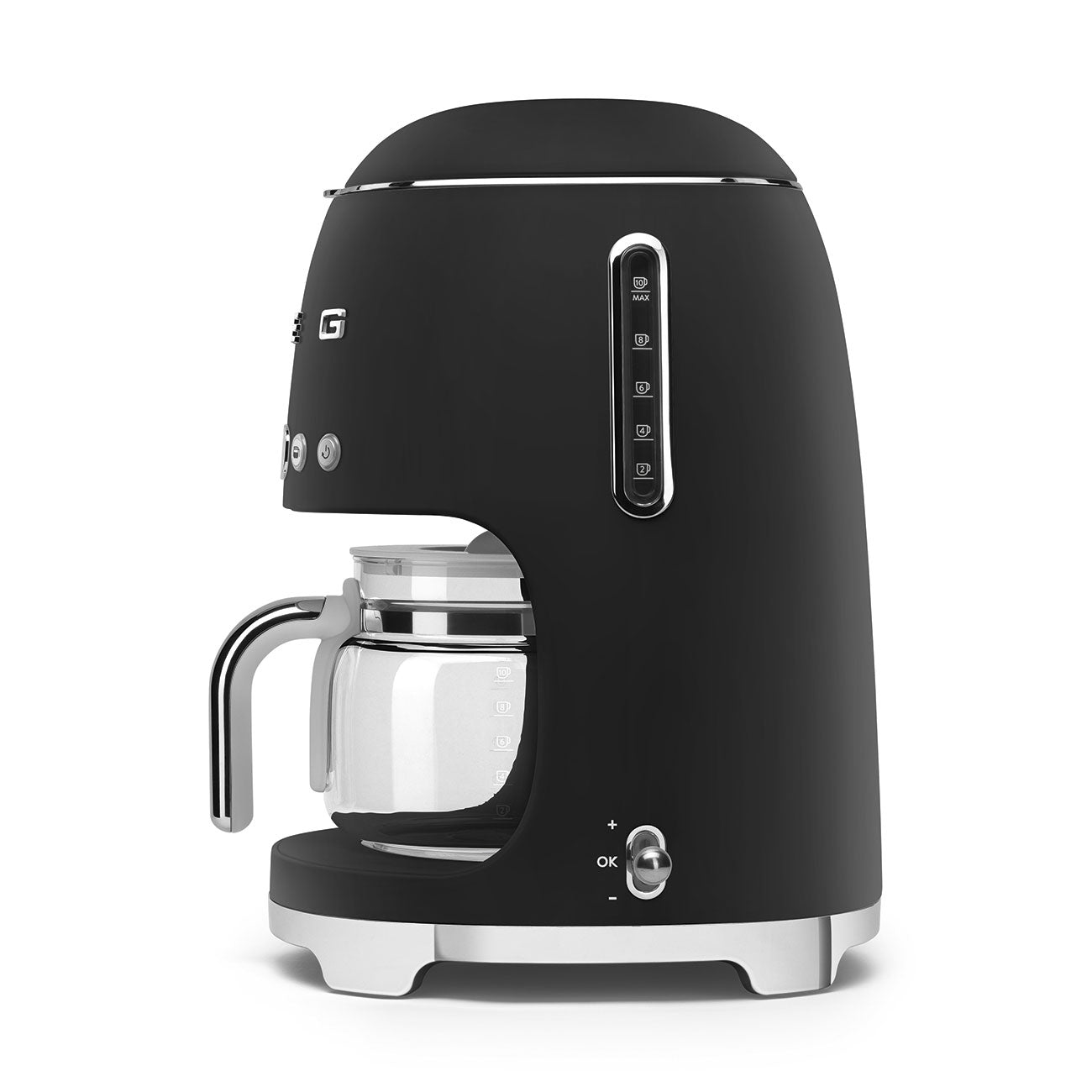Smeg Drip Coffee Machine 50's Style Aesthetic - Black Matt