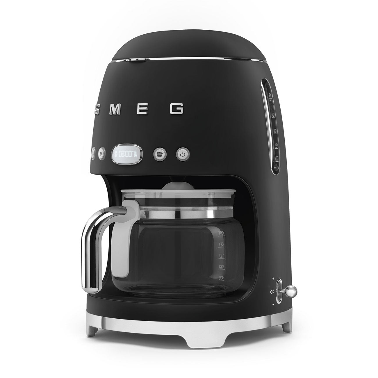 Smeg Drip Coffee Machine 50's Style Aesthetic - Black Matt