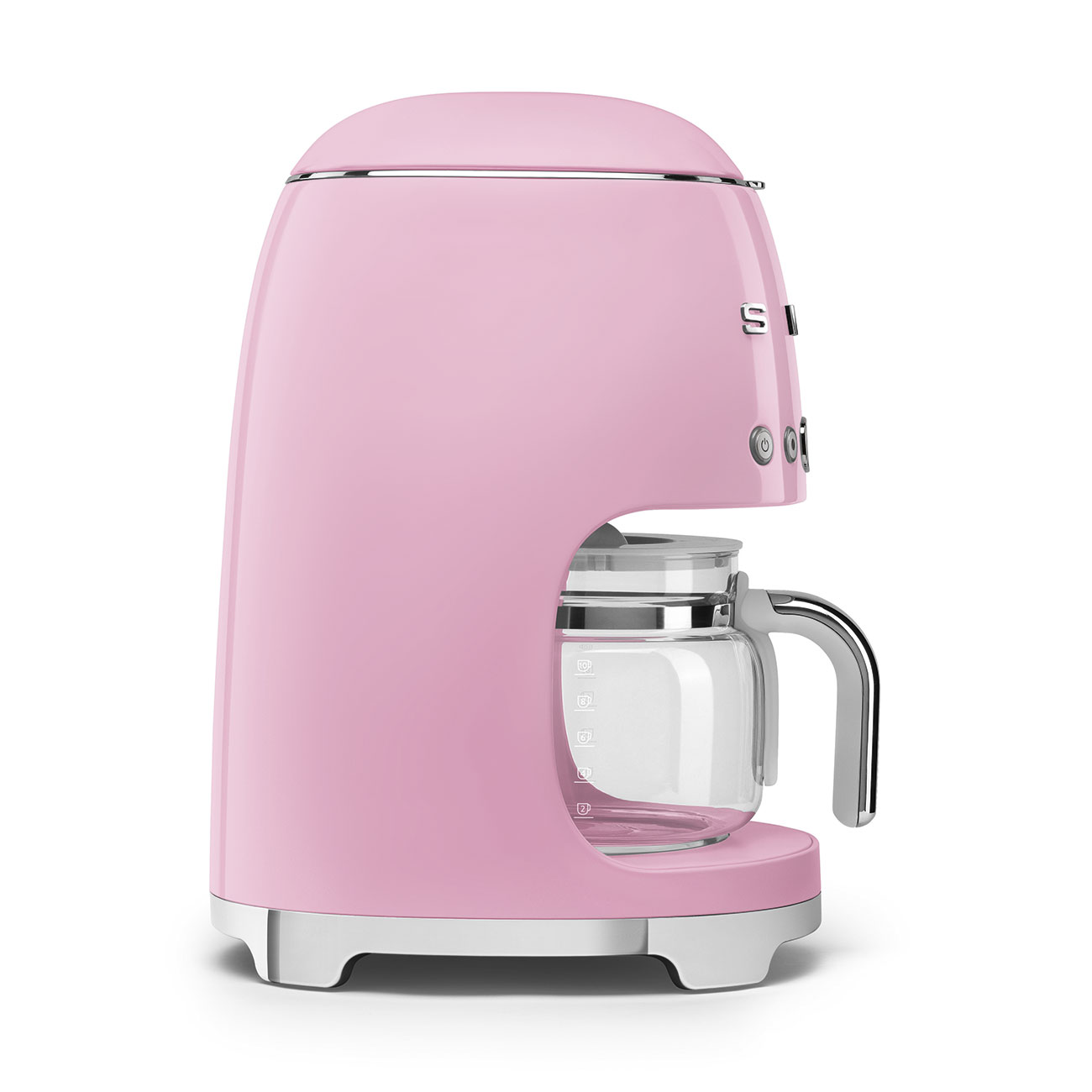 Smeg Drip Coffee Machine 50's Style Aesthetic - Pink