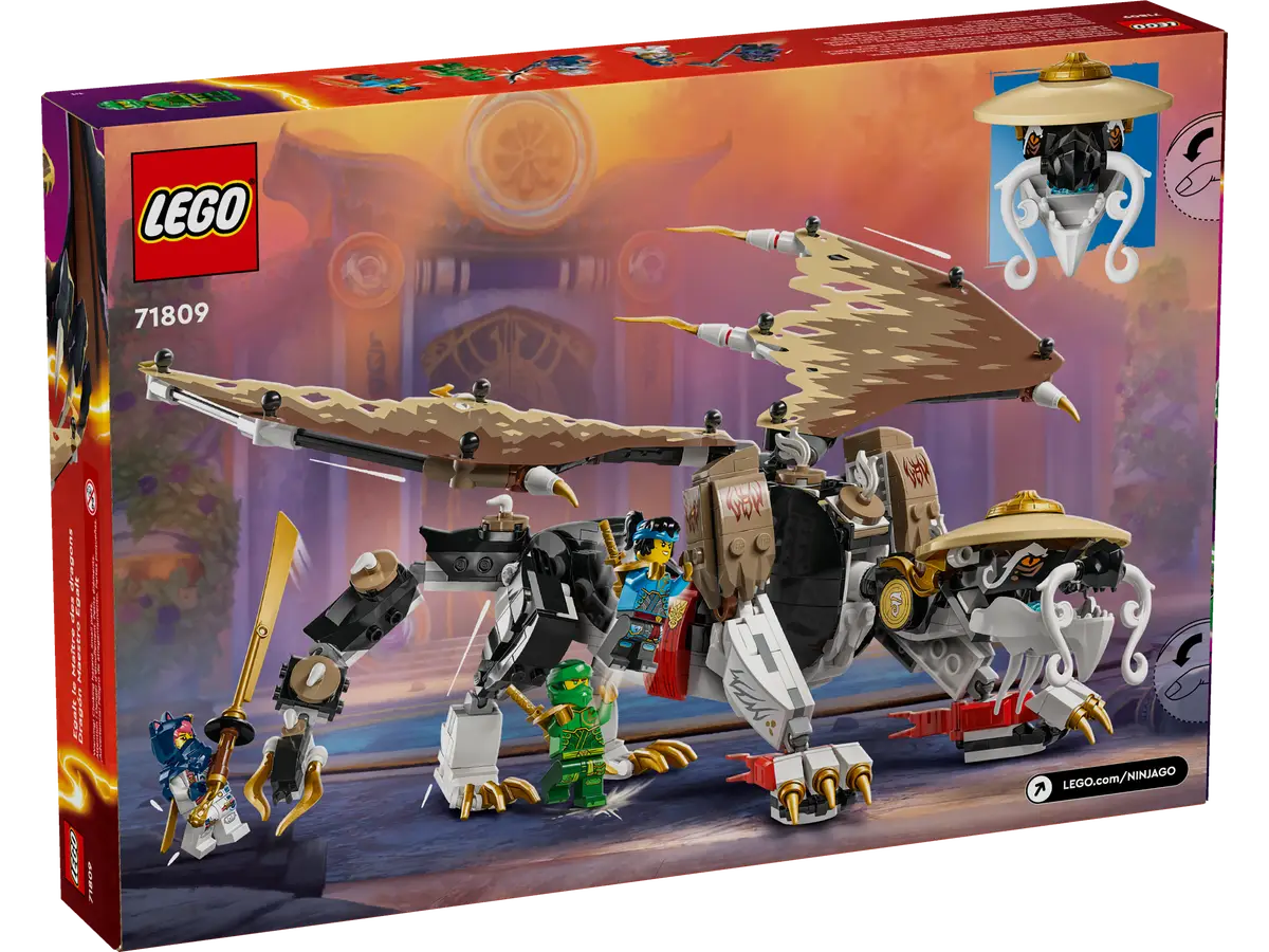 LEGO NINJAGO Egalt the Master Dragon , Ages 8+