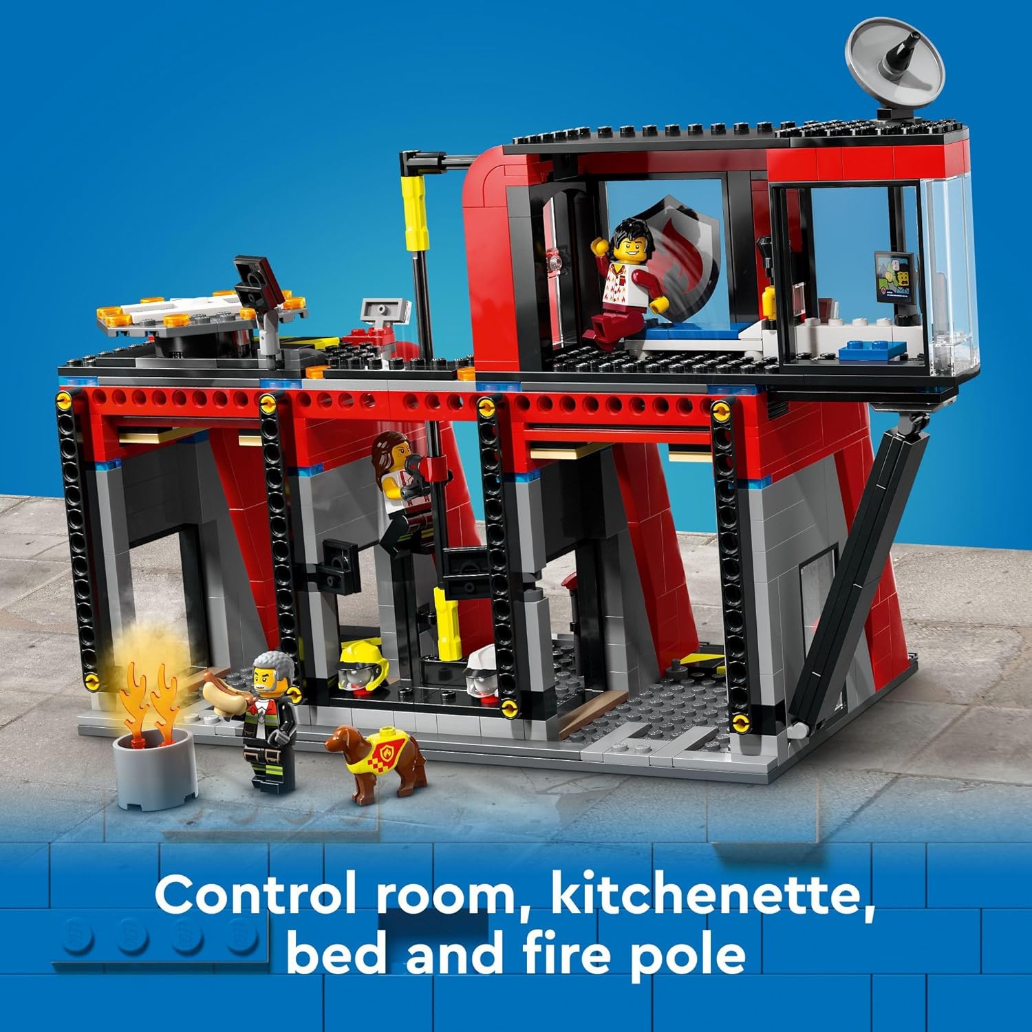 LEGO City Fire Station with Fire Truck Toy , Ages 6+
