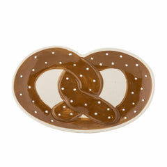 Treats Serving Plate, Brown, Stoneware