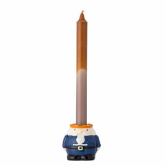 Feast Candle Holder, Blue, Stoneware