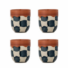 Check Cup, Multi, Stoneware
