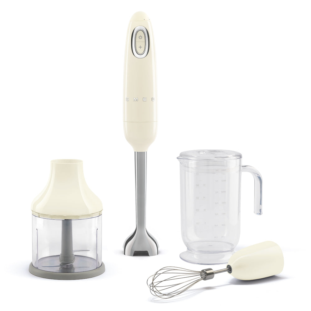 Smeg Hand Blender with Acessories 50's Style Aesthetic - Cream