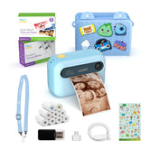 myFirst Camera Insta 20 Bundle Blue with carry bag, thermal paper and stickers