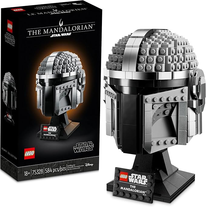 LEGO Star Wars The Mandalorian Helmet 75328 Buildable Model , Ages 18+