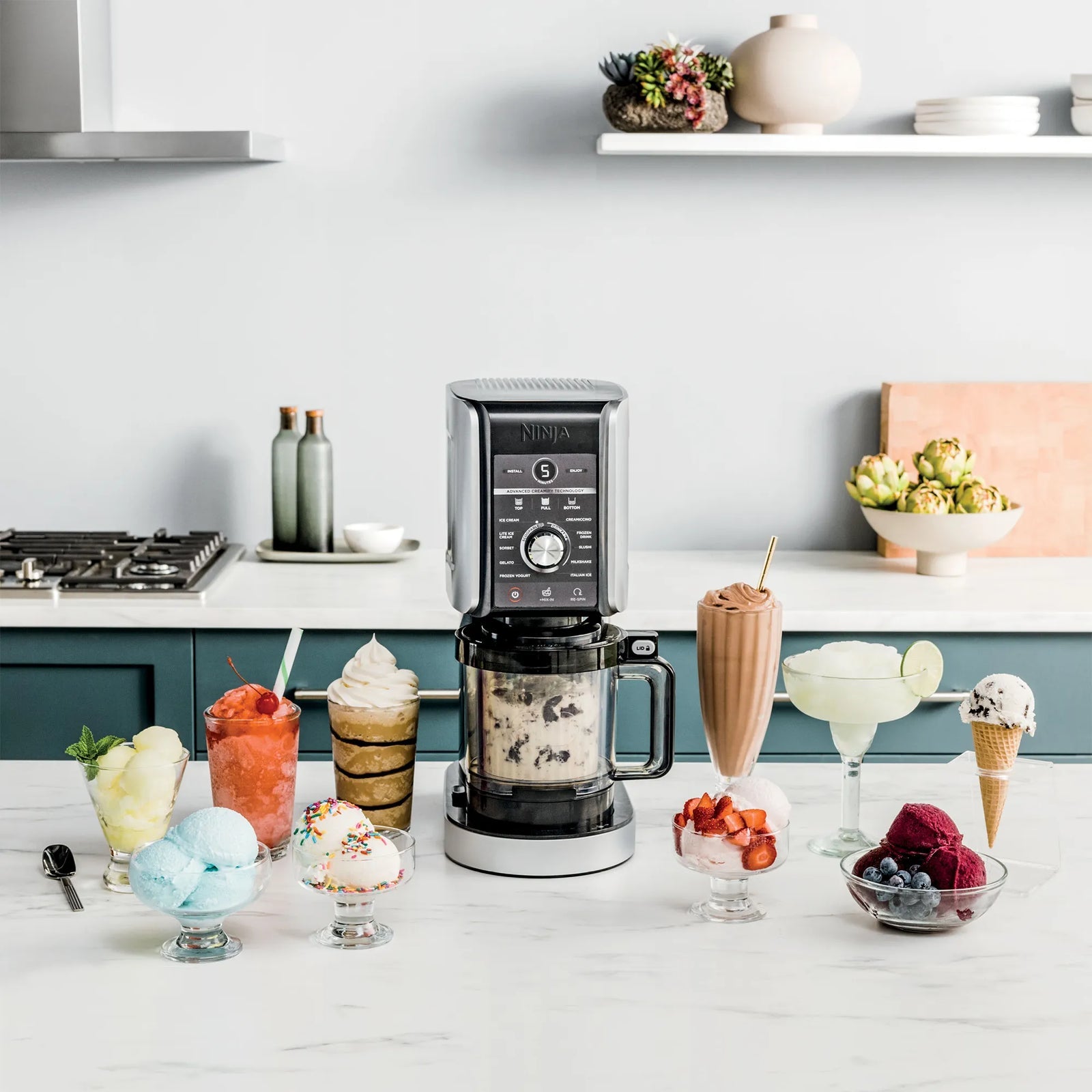 Ninja CREAMi Deluxe 10-in-1 Ice Cream and Frozen Drink Maker