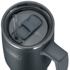 Thermos Stainless Steel Mug with Straw 1.1L - Gray