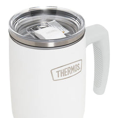 Thermos Stainless Steel Mug with Straw 1.1L - White