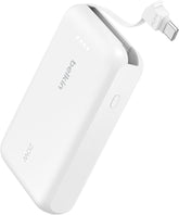 BELKIN BoostCharge Power Bank 10K with Integrated Cable - White