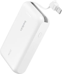 BELKIN BoostCharge Power Bank 10K with Integrated Cable - White