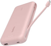 BELKIN BoostCharge Best Seller Power Bank 20K with Integrated Cable - Pink