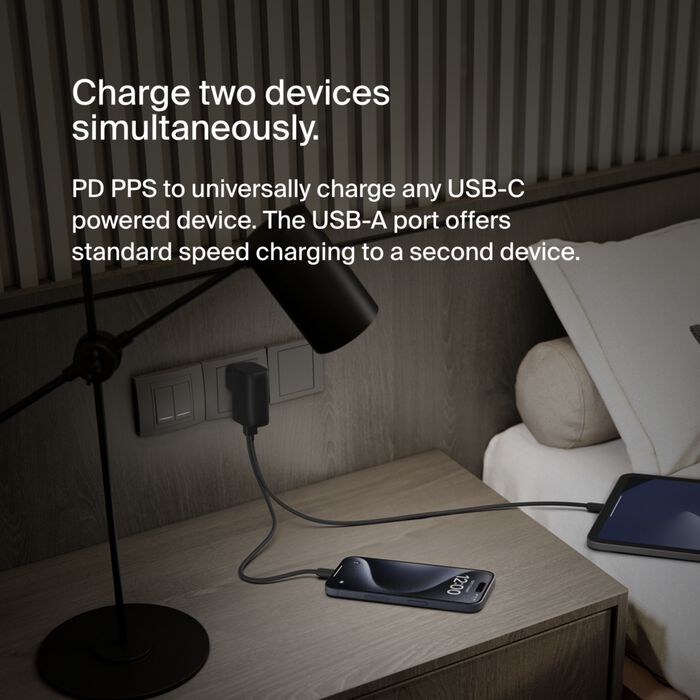 BELKIN HYBRID AC 20W POWER BANK 5K PD 25W PPS PLUG