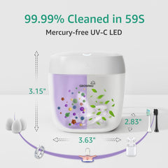 GROWNSY Portable UV Pacifier Sanitizer - White