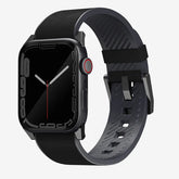UNIQ Straden Apple Watch 44-49 mm Waterproof Leather Hybrid- Black