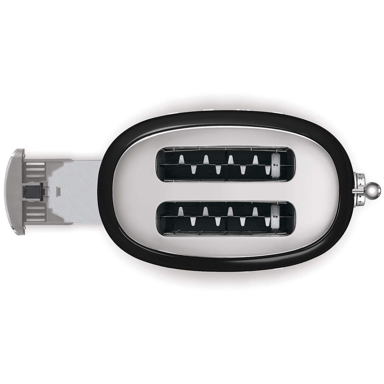 Smeg 2-Slice Toaster 50's Style Aesthetic - Black