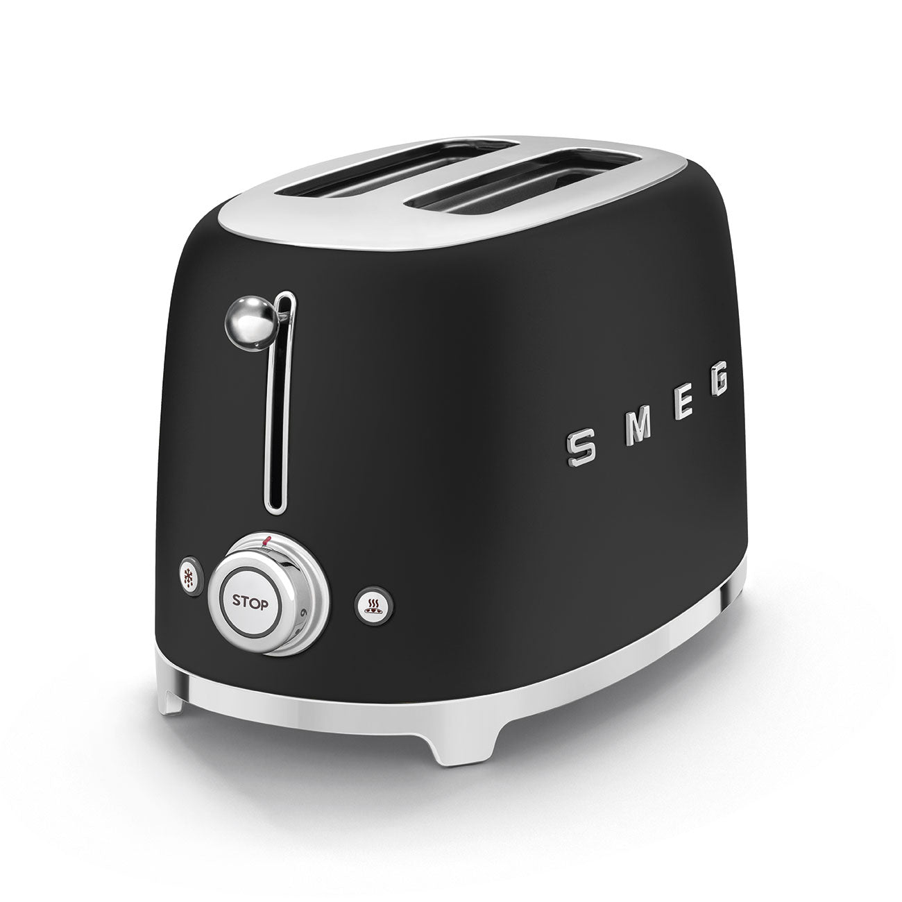 Smeg 2-Slice Toaster 50's Style Aesthetic - Black Matt
