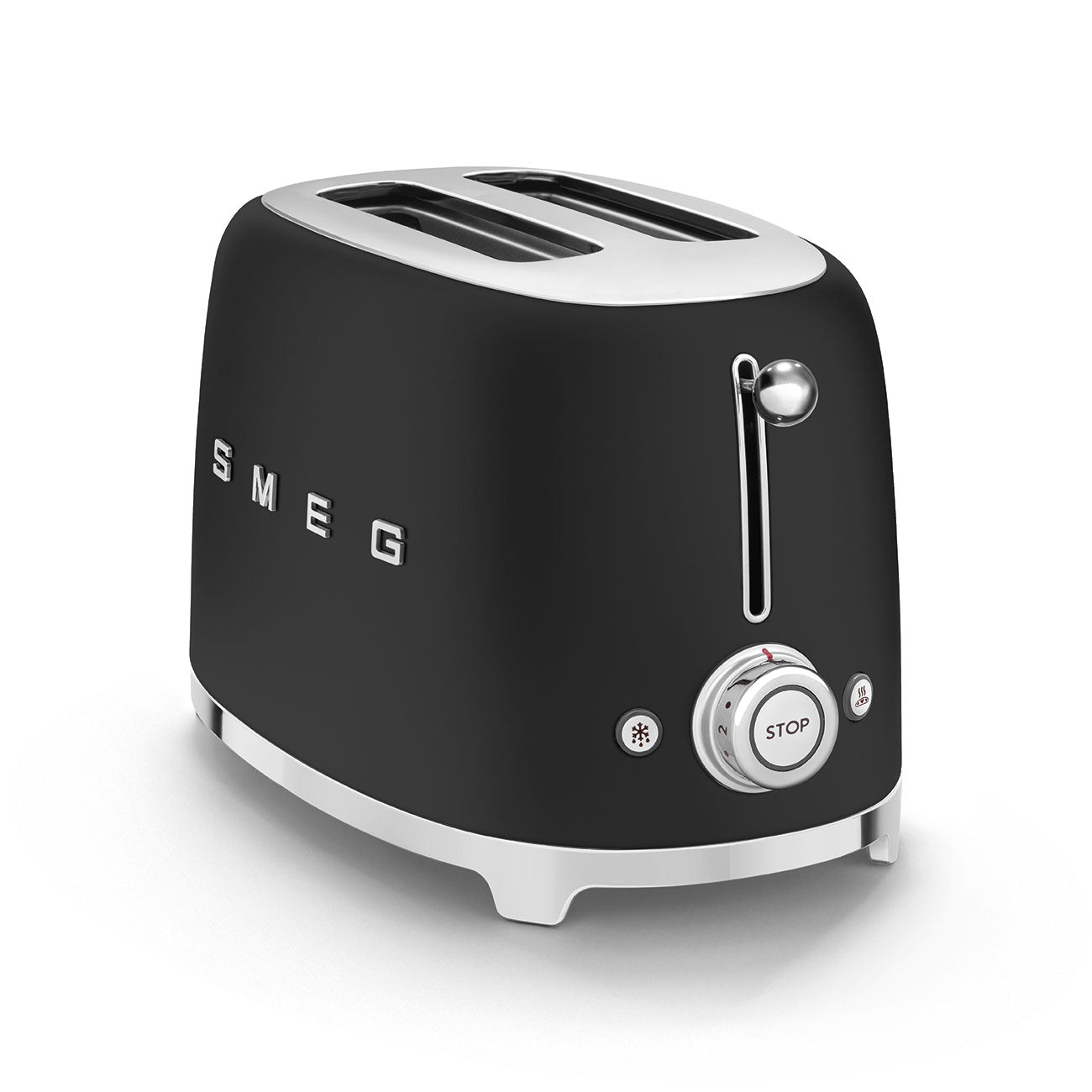 Smeg 2-Slice Toaster 50's Style Aesthetic - Black Matt