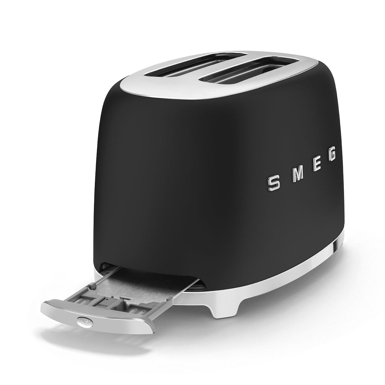 Smeg 2-Slice Toaster 50's Style Aesthetic - Black Matt
