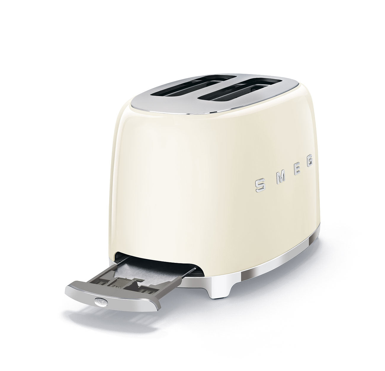 Smeg 2-Slice Toaster 50's Style Aesthetic - Cream
